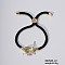Fashionable Cute Brass Oval Link Bracelets, Cord Slider Bracelets, Colorful, Golden