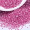 MIYUKI Delica Beads, Cylinder, Japanese Seed Beads, 11/0, (DB1867) Silk Inside Dyed Rose AB, 1.3x1.6mm, Hole: 0.8mm, about 10000pcs/bag, 50g/bag