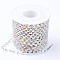 Iron Rhinestone Strass Chains, with Spool, Rhinestone Cup Chains, Crystal AB, 2.3~2.4mm, about 10yards/roll