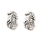 Tibetan Style Alloy Beads, Cadmium Free & Lead Free, Crocodile, Antique Silver, 10x15x5mm, Hole: 1.6mm, about 465pcs/1000g