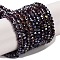 Baking Electroplate Glass Beads Strands, AB Color, Faceted, Round, Coconut Brown, 3x2mm, Hole: 0.7mm, about 144~150pcs/strand, 35~37cm