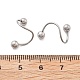Серьги-спирали для хряща из нержавеющей стали 304 AJEW-A062-04P-01-5