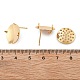 Латунные гвоздики серьги фурнитура KK-K382-16B-G-3
