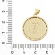Латунные микро проложить кубического циркония подвески KK-I723-40G-3