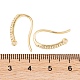 Стойки обшивки латунь кубический цирконий серьги крючки KK-S374-05G-04-3