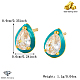 Серьги-гвоздики в форме капли из стерлингового серебра s925 UU5510-1-2