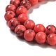 Окрашенные синтетической бирюзы шарика Gemstone пряди TURQ-R032-8mm-XSS18-2