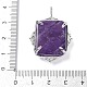 Подвески из натурального аметиста  G-I381-01P-05-3