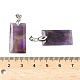 Граненые подвески из натурального аметиста G-L623-03P-06-3
