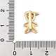 Латунный микро pave прозрачный кубик циркония подвески ZIRC-I068-26G-3