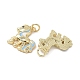 Латунные микро проложить кубического циркония подвески KK-L209-079G-02-2