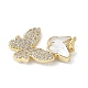 Подвески из латуни микропаве с фианитами и стеклом KK-F892-49G-01-2