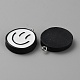 Подвески из непрозрачной смолы и эмали RESI-WH0036-20G-1
