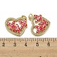 Латунные микро проложить кубического циркония подвески KK-H457-03G-02-3