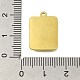 Подвеска из нержавеющей стали 304 со стразами STAS-D192-05G-3