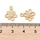 Латунные микро проложить кубического циркония подвески KK-R219-15G-3