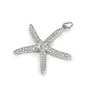 Латунные микро проложить кубического циркония подвески KK-R230-02P-2