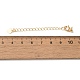 Латунные концы стойки с цепочкой и застежками-карабами KK-F873-03LG-3