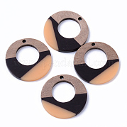 Подвески из смолы и ореха RESI-N025-004A-B02