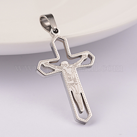 Подвески кресты из нержавеющей стали 304 устойчивы к потускнению STAS-M245-20P-1