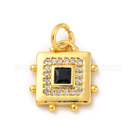 Латунные микро проложить кубического циркония подвески KK-U033-02G-03-1