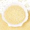 11/0 Grade A Baking Paint Glass Seed Beads, Round, Lemon Chiffon, 2.3x1.5mm, Hole: 1mm, about 5300pcs/50g