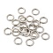Alloy Closed Jump Rings, Round Ring, Platinum, 8x1.2mm, 16 Gauge, Inner Diameter: 5.5mm