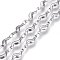 Tarnish Resistant 304 Stainless Steel Link Chains, Soldered, Twisted, Stainless Steel Color, 11.5x3.5x2mm