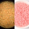 Luminous Translucent Glass Seed Beads, Inside Colours, Light Salmon, 4mm, 100g/set