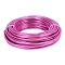 Round Anodized Aluminum Wire, for Jewelry Making, Camellia, 7 Gauge, 3.5mm, about 65.61 Feet(20m)/500g