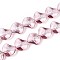 Baking Paint Transparent Glass Beads Strands, Nuggets, Pale Violet Red, 13.5x13.5x8.5~9mm, Hole: 0.8~0.9mm, about 50pcs/strand, 26.38 inch(67cm)