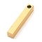 Ion Plating(IP) 304 Stainless Steel Pendants, Rectangle/Bar, Golden, 30x5x5mm, Hole: 3mm