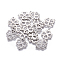 Tarnish Resistant 201 Stainless Steel Links connectors, Clover, Stainless Steel Color, 21x16x1mm, Hole: 1.2mm