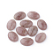 Natural Strawberry Quartz Gemstone Cabochons, Oval, 25x18x7mm