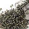 TOHO Round Seed Beads, Japanese Seed Beads, (757) 24K Gold Lined Sky Blue, 8/0, 3mm, Hole: 1mm, about 222pcs/bottle, 10g/bottle