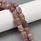 Natural Weathered Agate Beads Strands, Dyed & Heated, Barrel, Indian Red, 14x10mm, Hole: 1.4mm, about 28pcs/strand, 15''(38.1cm)
