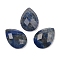 Natural Lapis Lazuli Cabochons, Teardrop, Faceted, 18x13x5mm
