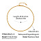 3MM 304 Stainless Steel Rope Chain Necklaces for Women, Real 18K Gold Plated, 16.93 inch(43cm)