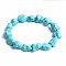 Turquoise Bracelet with Elastic Rope Bracelet, Male and Female Lovers Best Friend, Bead: 6mm