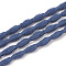 Elastic Cord, with Nylon Outside and Rubber Inside, Steel Blue, 5mm, about 100yard/bundle(300 feet/bundle)