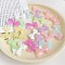 Acrylic Bead, Imitation Jelly, Bowknot, Mixed Color, 23.7x32.7x7.3mm, Hole: 3.8mm