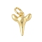 Brass Pendants, Shark Tooth Charms, with Jump Ring, Long-Lasting Plated, Lead Free & Cadmium Free, Real 18K Gold Plated, 12.5x10x3.5mm, Hole: 3.5mm