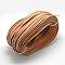 Leather Cords, Sandy Brown, 5x2mm, about 100yards/bundle(300 feet/bundle)