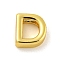 Brass Pendants, Cadmium Free & Nickel Free & Lead Free, Real 18K Gold Plated, Letter D, 8x7.5x3mm, Hole: 1.2mm
