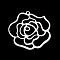 Tarnish Resistant 201 Stainless Steel Pendants, Laser Cut, Rose, for Valentine's Day, Stainless Steel Color, 30x30.5x1mm, Hole: 1.5mm