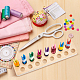 Держатель для ниточек с деревянным зажимом FIND-WH0290-74B-5