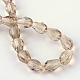 Прозрачные стеклянные бусины GLAA-R024-6x8mm-05-3