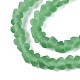 Матовые прозрачные стеклянные бусины GLAA-N016-4mm-27-4