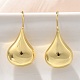 Серьги-подвески из латуни в форме слезы EJEW-B132-07G-2
