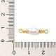Овальные подвески из АБС-пластика с имитацией жемчуга KK-M266-38G-3
